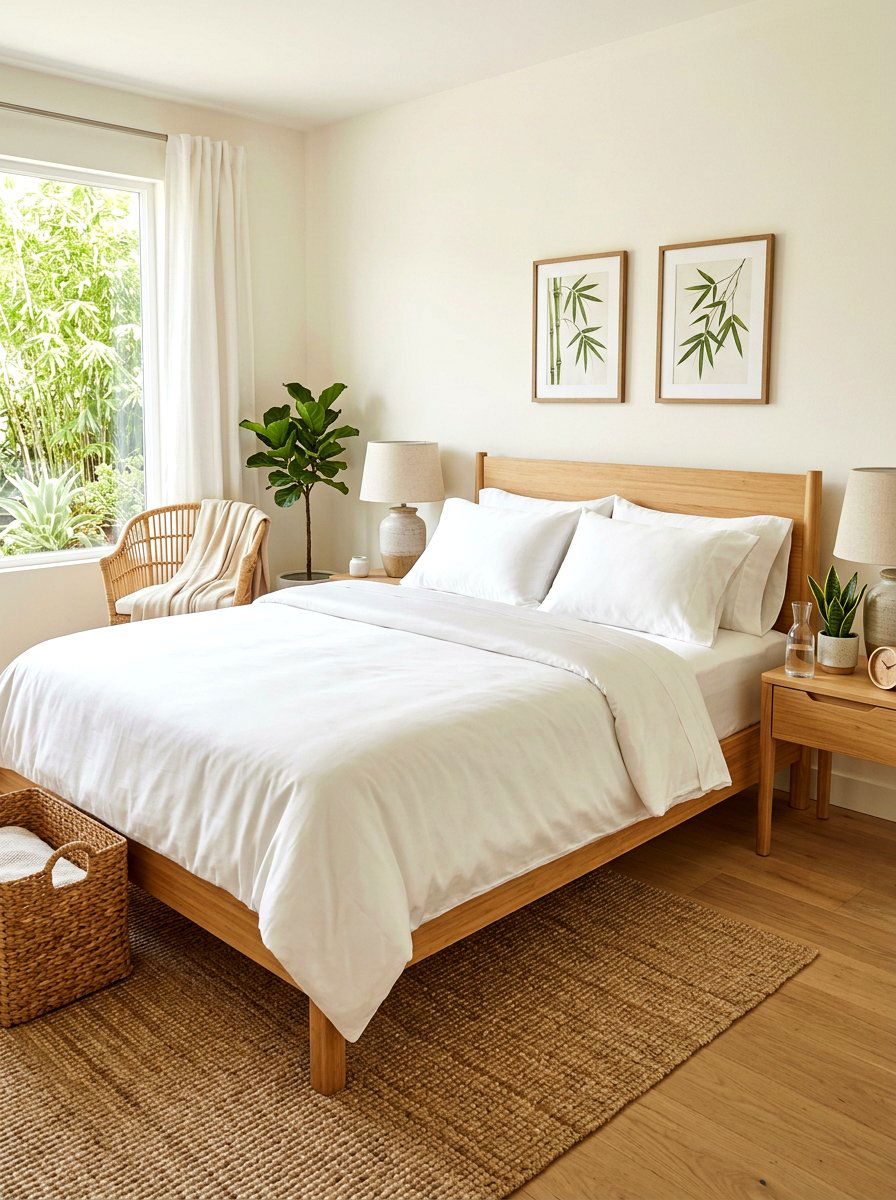 Sustainable Bamboo Sheets - 30 guest room bedding ideas