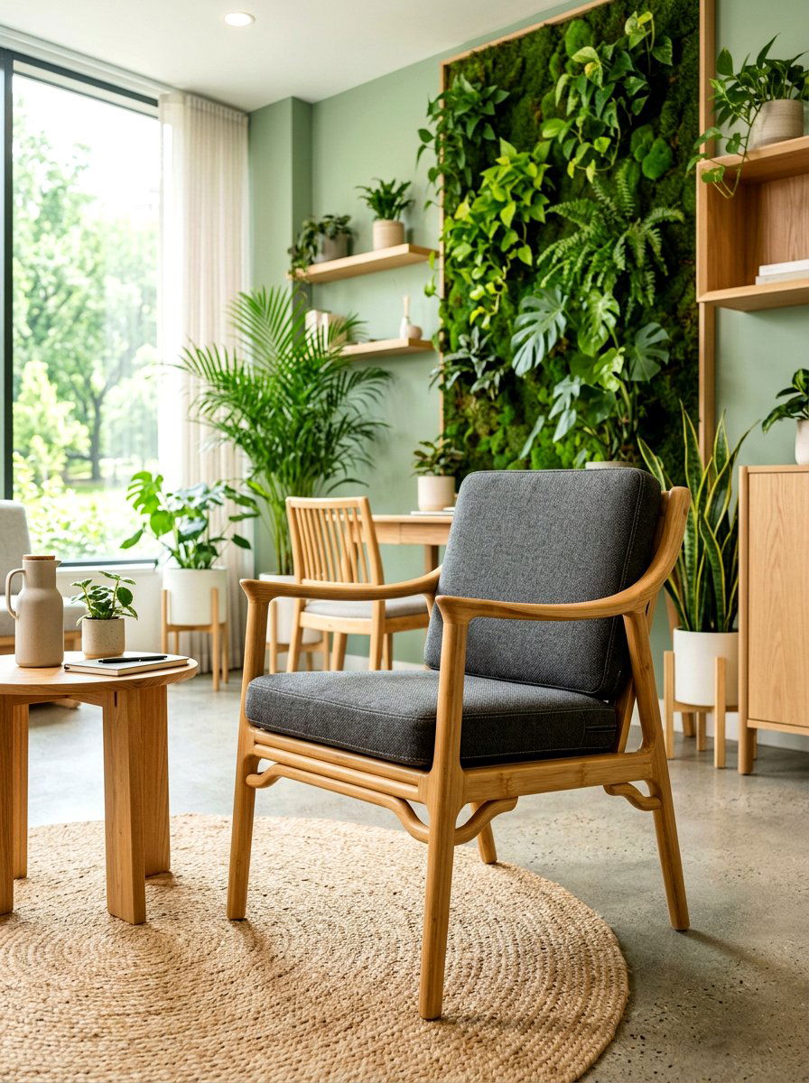 Sustainable Bamboo Visitor Chair - 30 office guest chair ideas