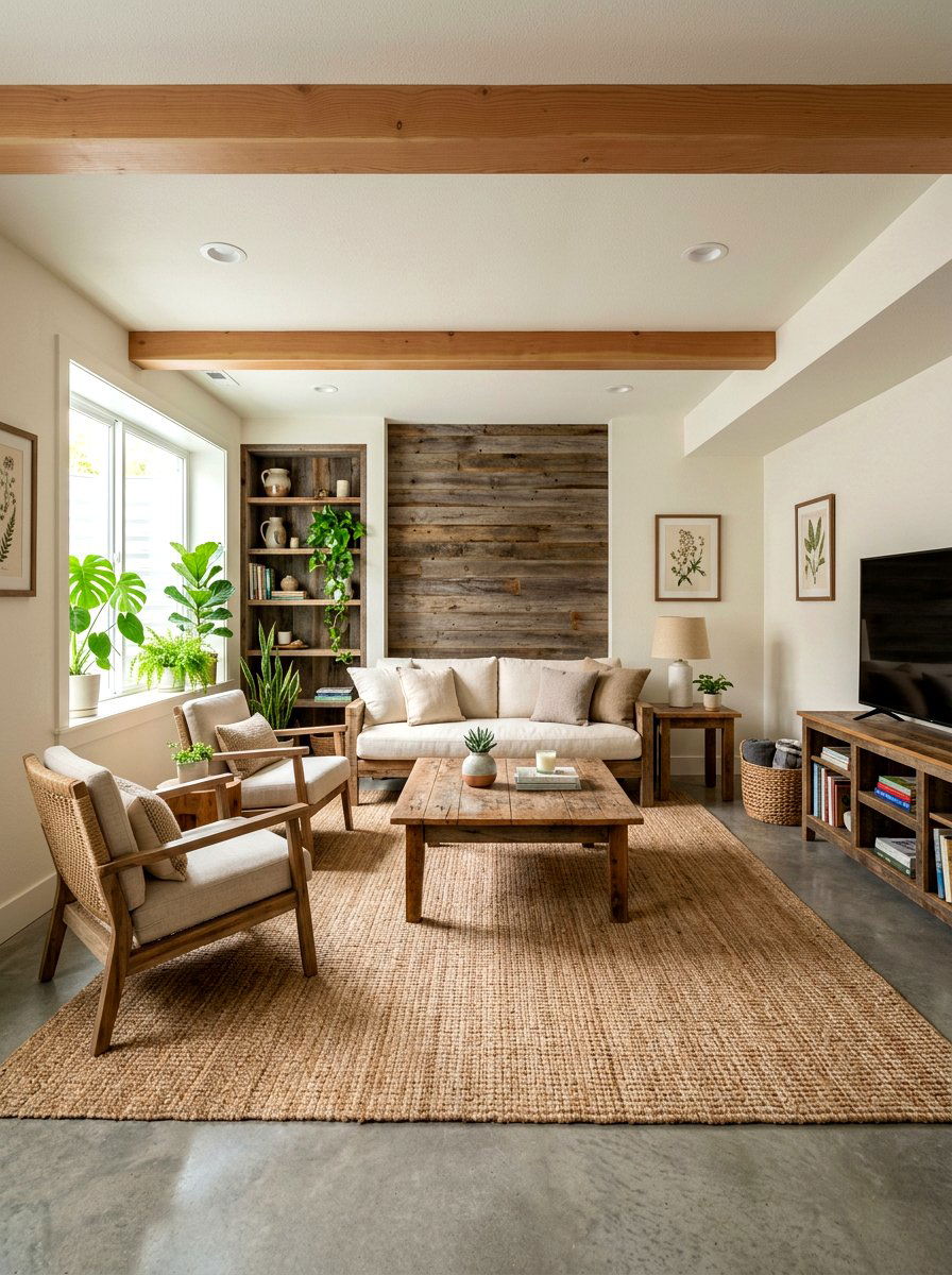 Sustainable Basement Interior - 30 basement family room ideas
