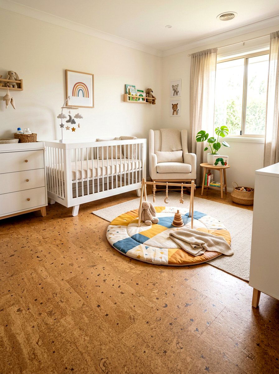 Sustainable Cork Nursery Flooring - 30 sustainable nursery ideas