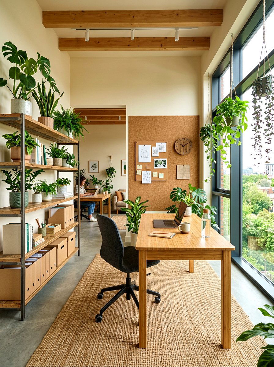 Sustainable Eco Friendly Office - 30 home office decor ideas