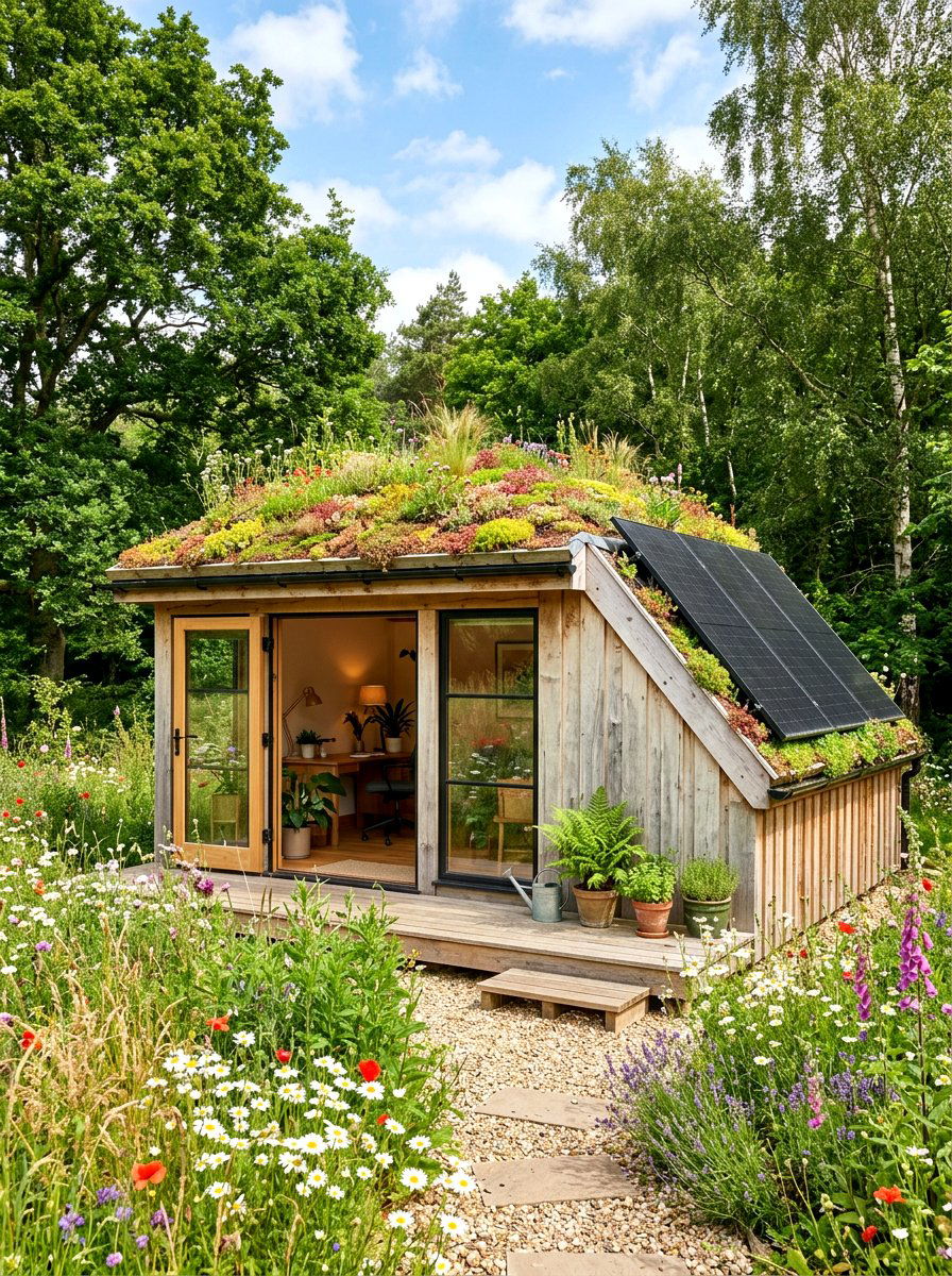 Sustainable Eco Office Shed - 30 office shed garden ideas