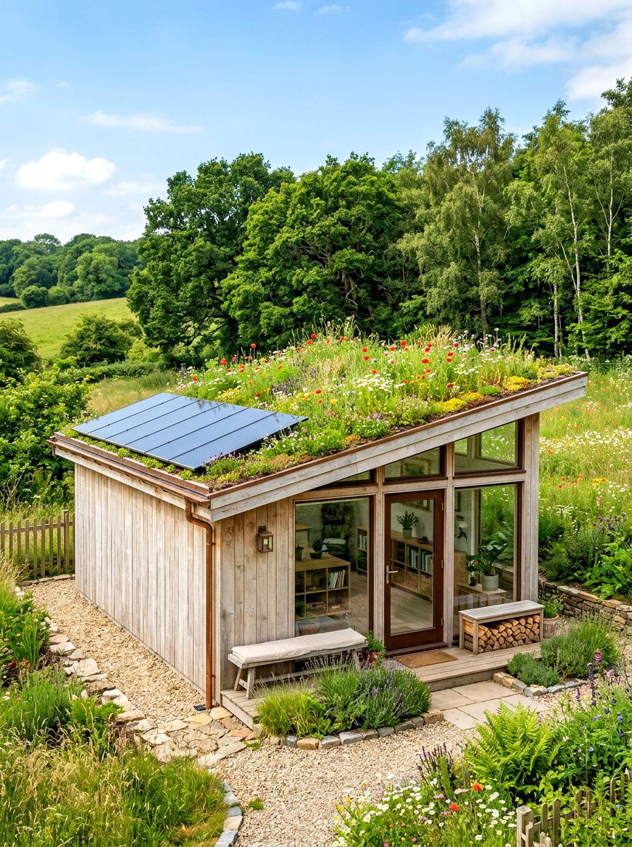 Sustainable Eco Shed - 30 backyard retreat shed ideas