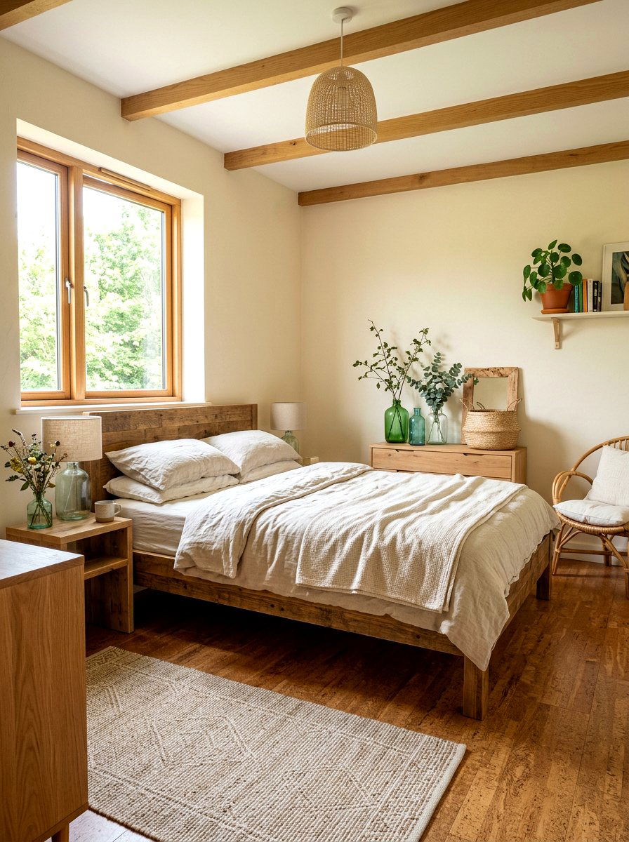 Sustainable Material Bedroom - 30 calming bedroom ideas