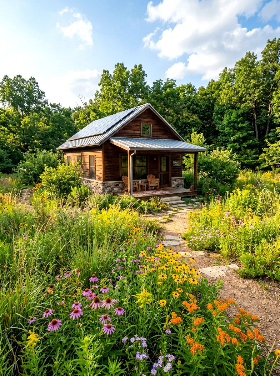 Sustainable Native Plant Bungalow Habitat - 30 bungalow front yard ideas