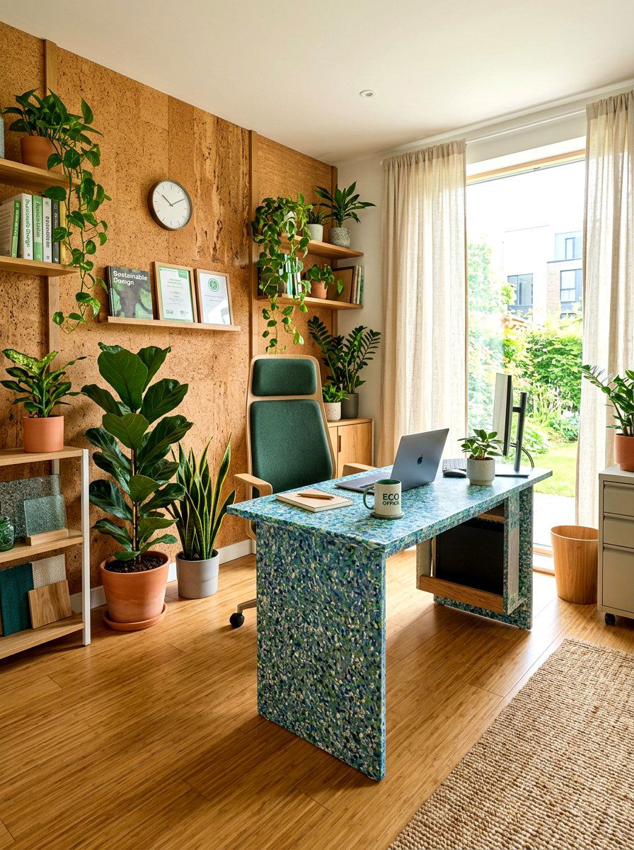 Sustainable Office Materials - 30 creative studio office ideas