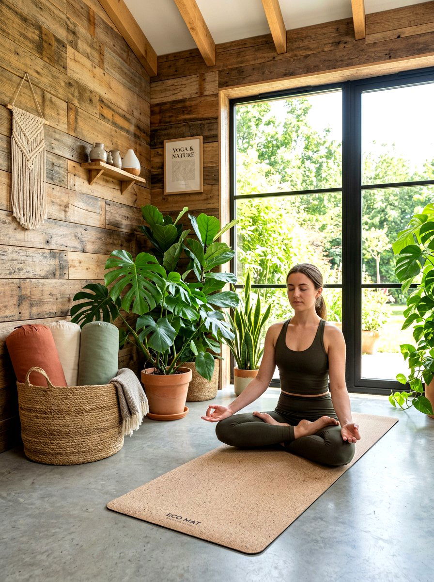Sustainable Yoga Space - 30 yoga room ideas