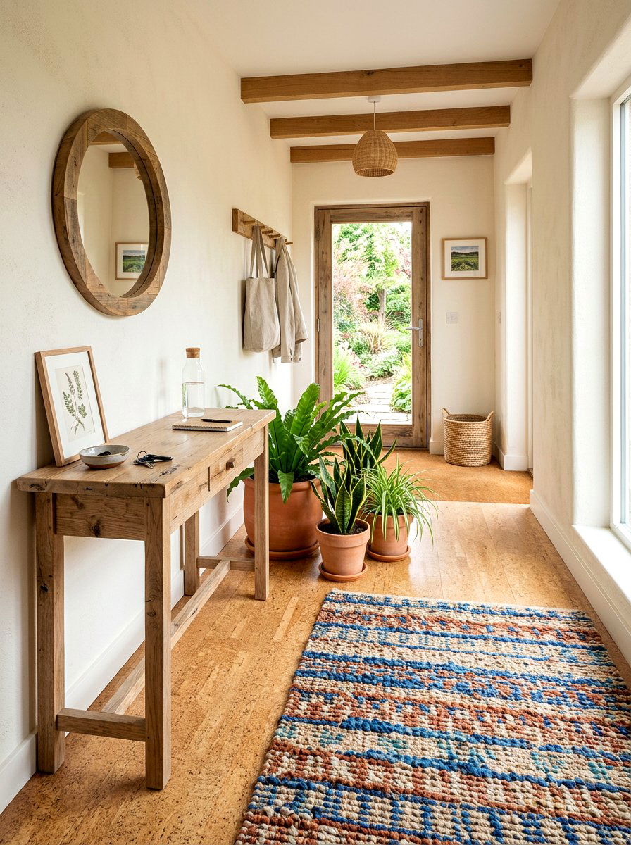 Sustainable entryway materials - 30 entryway decor ideas