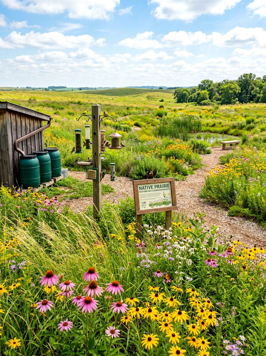 Sustainable prairie landscape - 30 prairie garden ideas