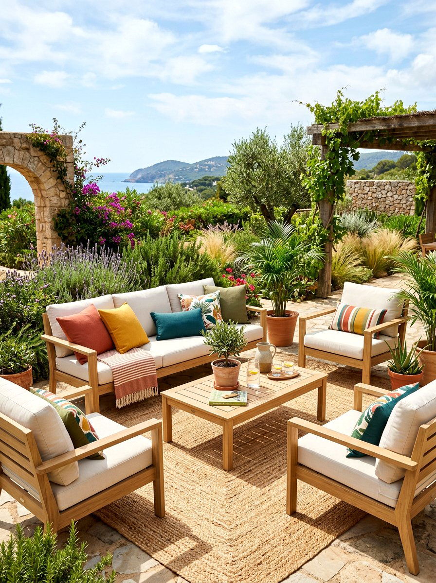Sustainable recycled outdoor furniture - 30 California casual patio lounge ideas