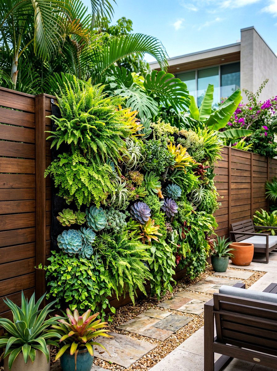 Sustainable vertical garden - 30 villa backyard ideas