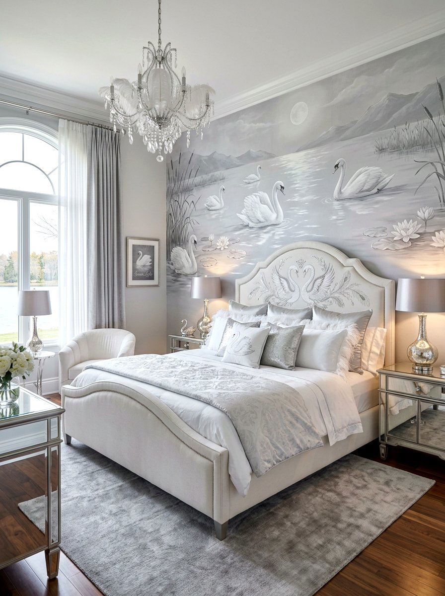 Swan lake bedroom - 30 fairytale bedroom aesthetic ideas