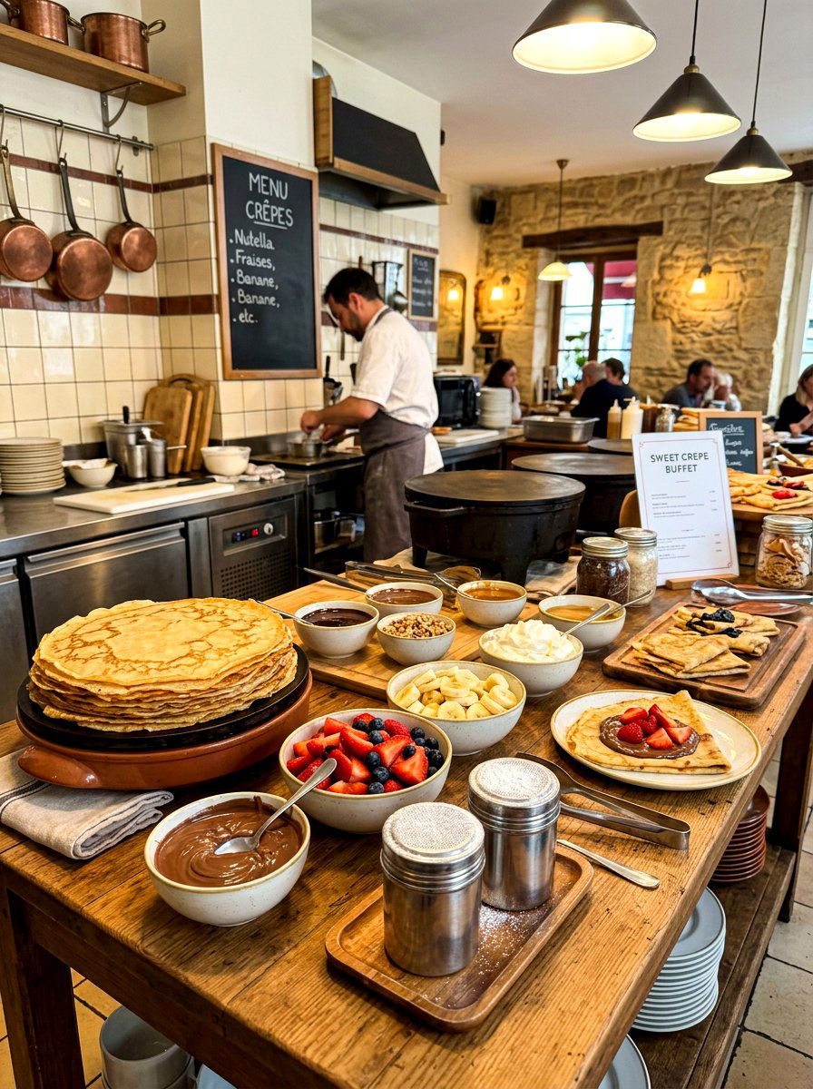 Sweet Crepe Buffet - 30 breakfast buffet ideas