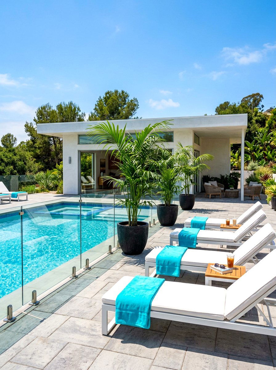 Swimming Pool Deck - 30 backyard zoning ideas
