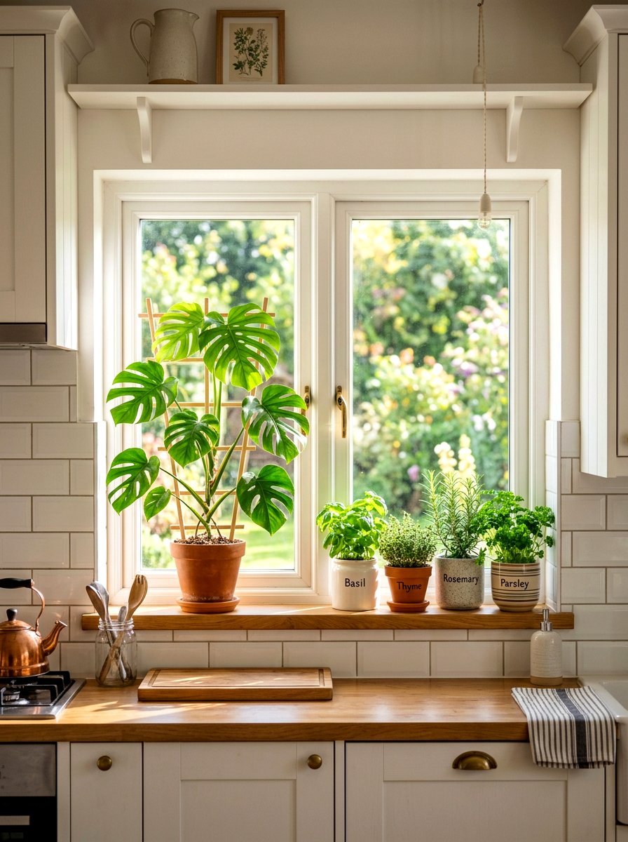 Swiss Cheese Plant - 30 tropical indoor plant ideas