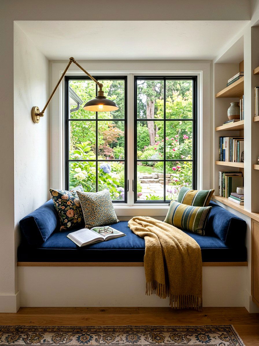 Swivel Arm Wall Sconce - 30 reading lamp corner ideas