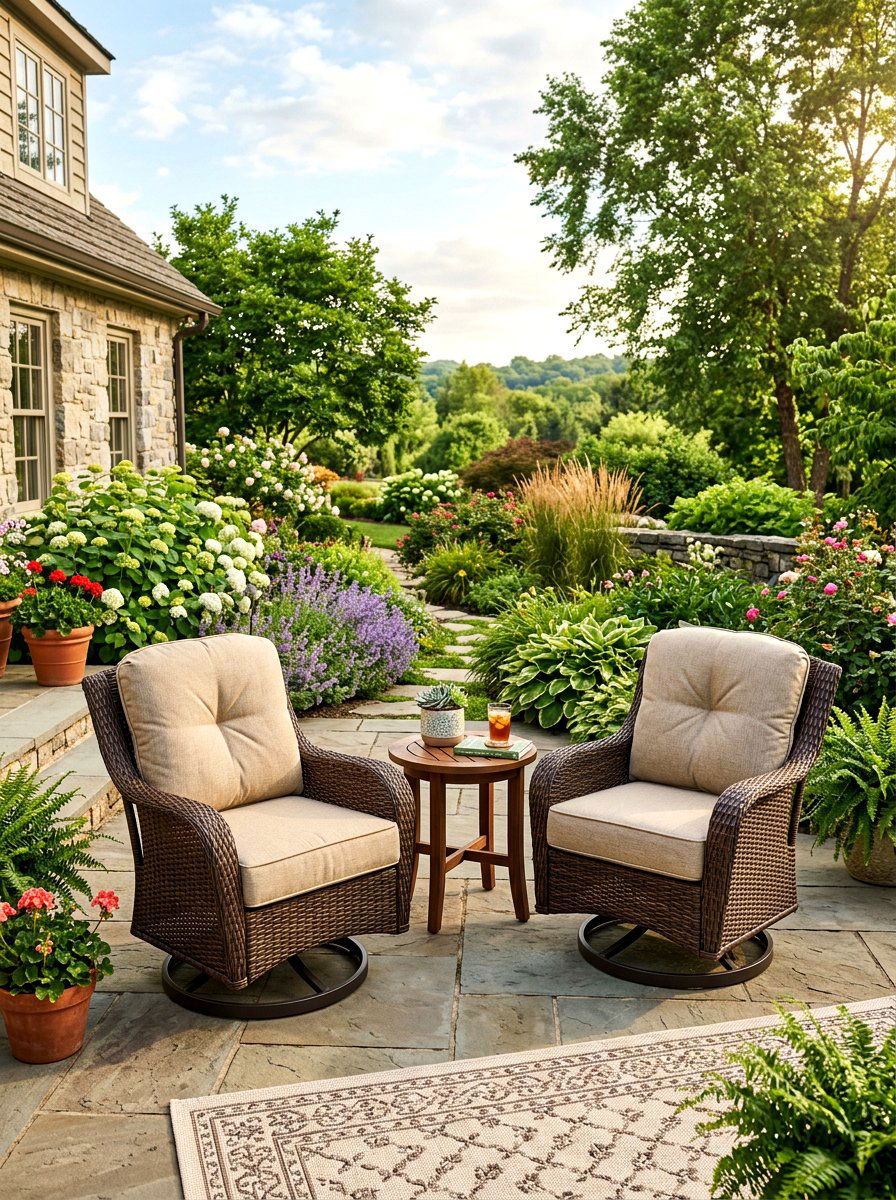 Swivel Rocker Chair - 30 deck furniture ideas