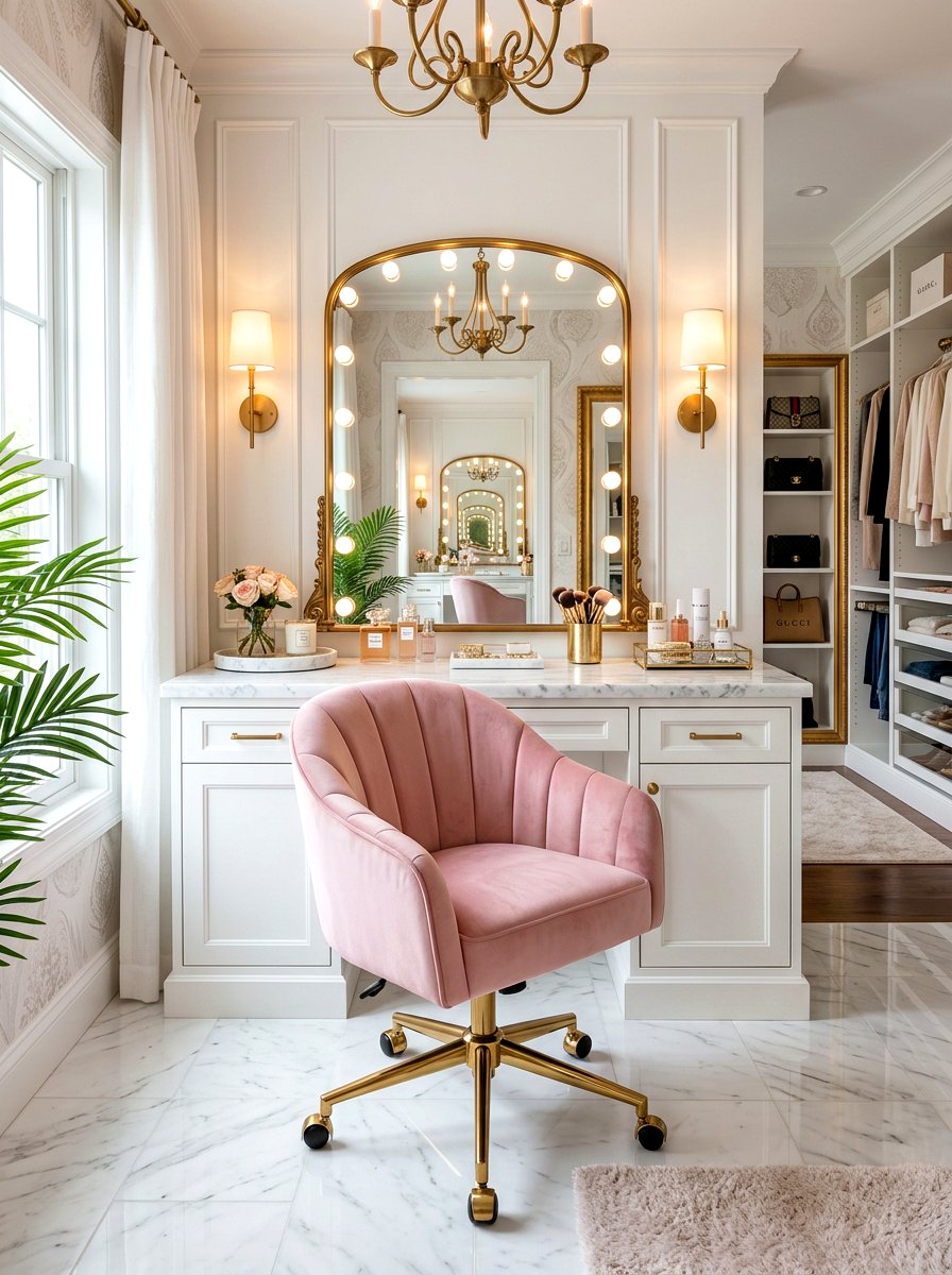 Swivel Vanity Chair - 30 swivel chair ideas