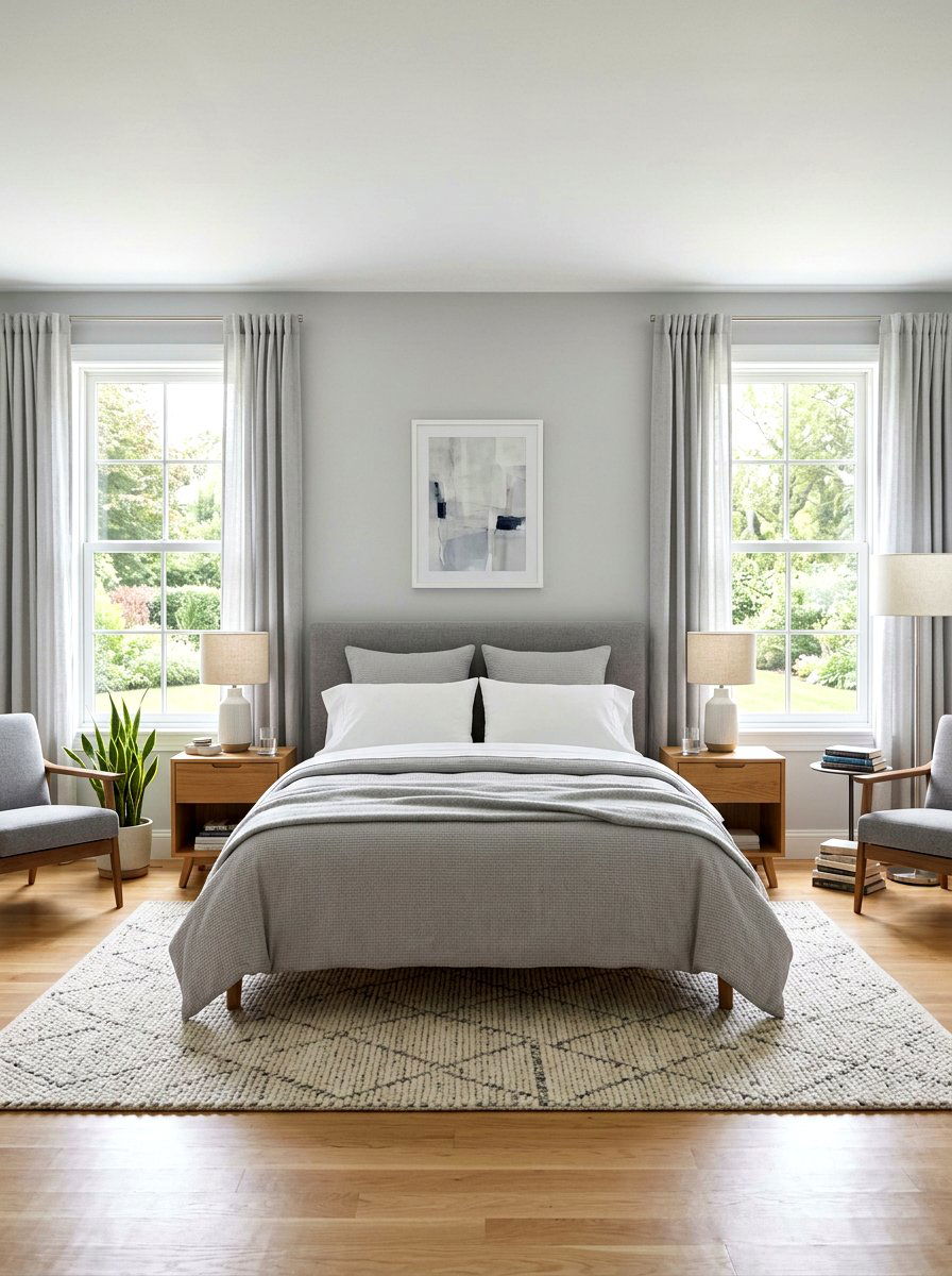 Symmetrical Bedroom Floor Plan - 30 low stimulation bedroom decor ideas