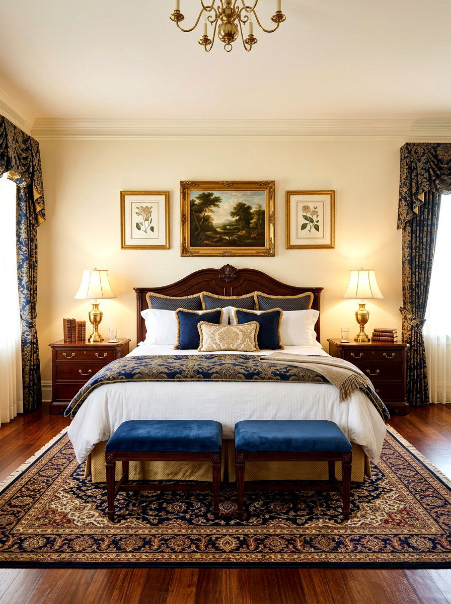 Symmetrical Bedroom Layout - 30 traditional bedroom ideas