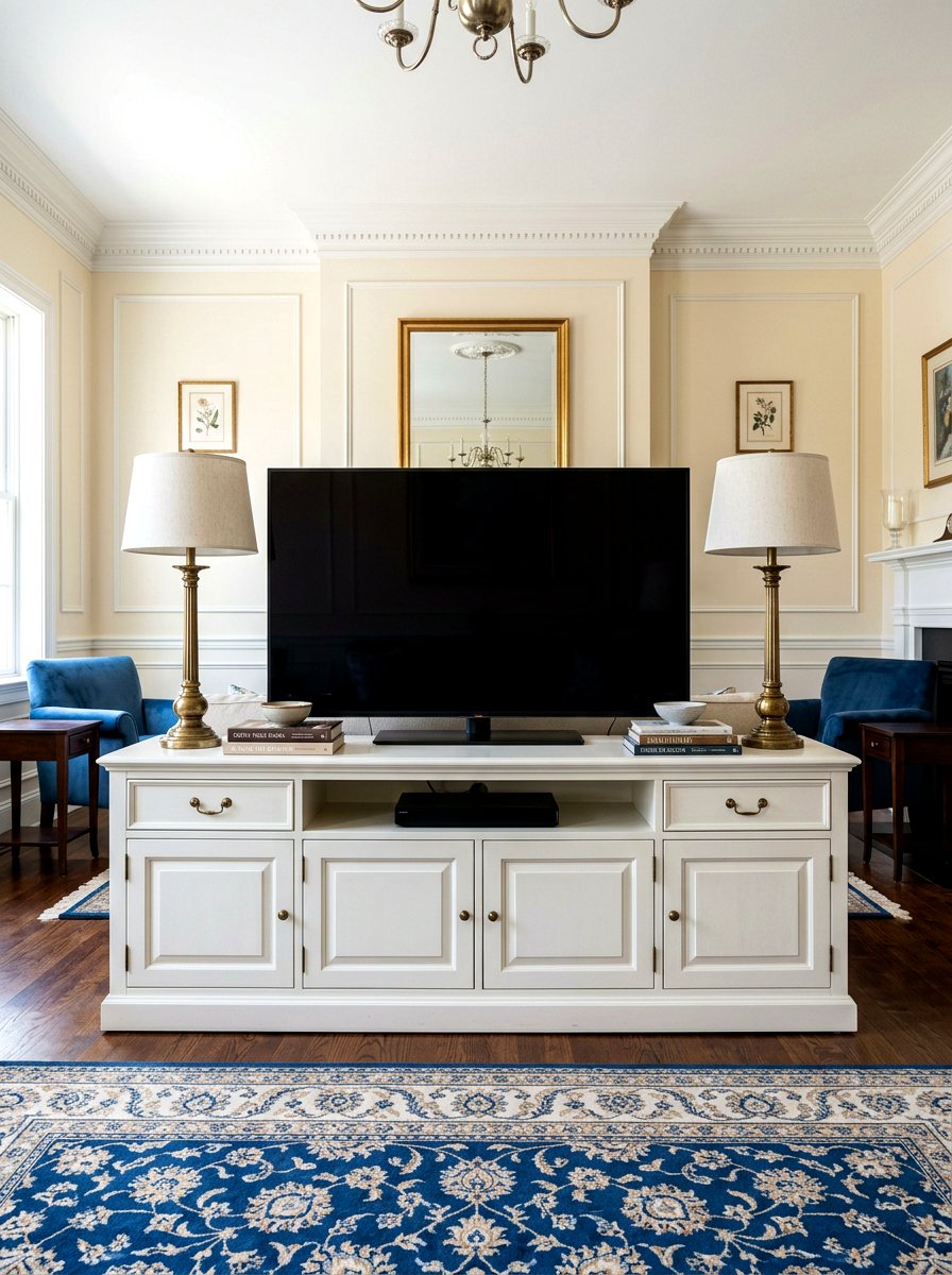 Symmetrical Decor For Media Console - 30 media console styling ideas