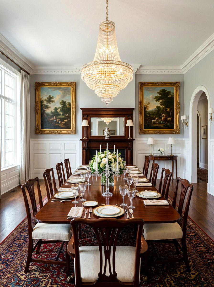 Symmetrical Dining Room Art - 30 dining room wall decor ideas