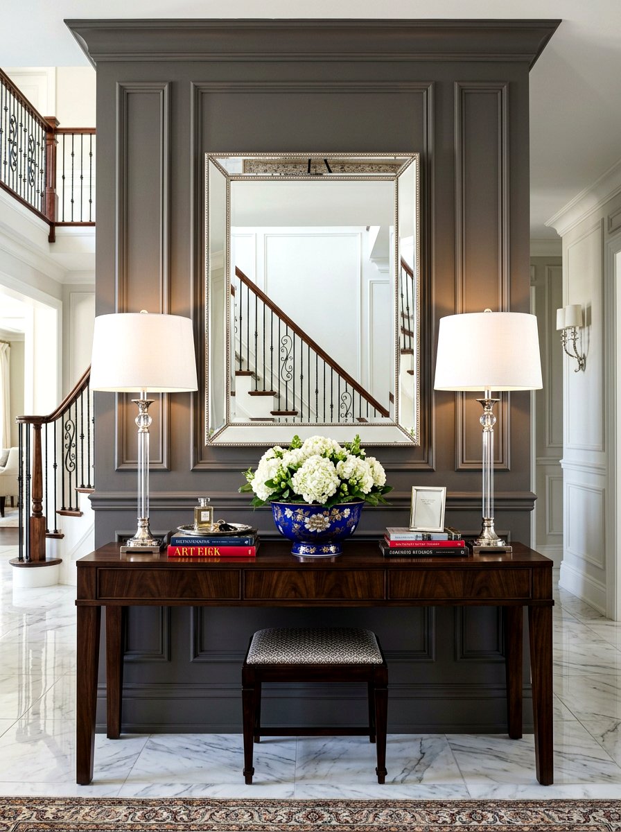 Symmetrical Entry Styling - 30 entry console styling ideas