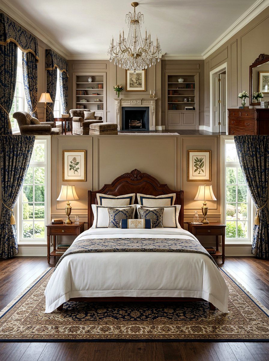 Symmetrical European pillow placement - 30 European pillow styling ideas