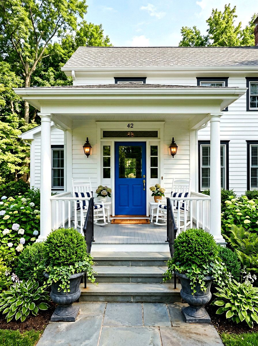 Symmetrical Front Porch - 30 front porch entry ideas