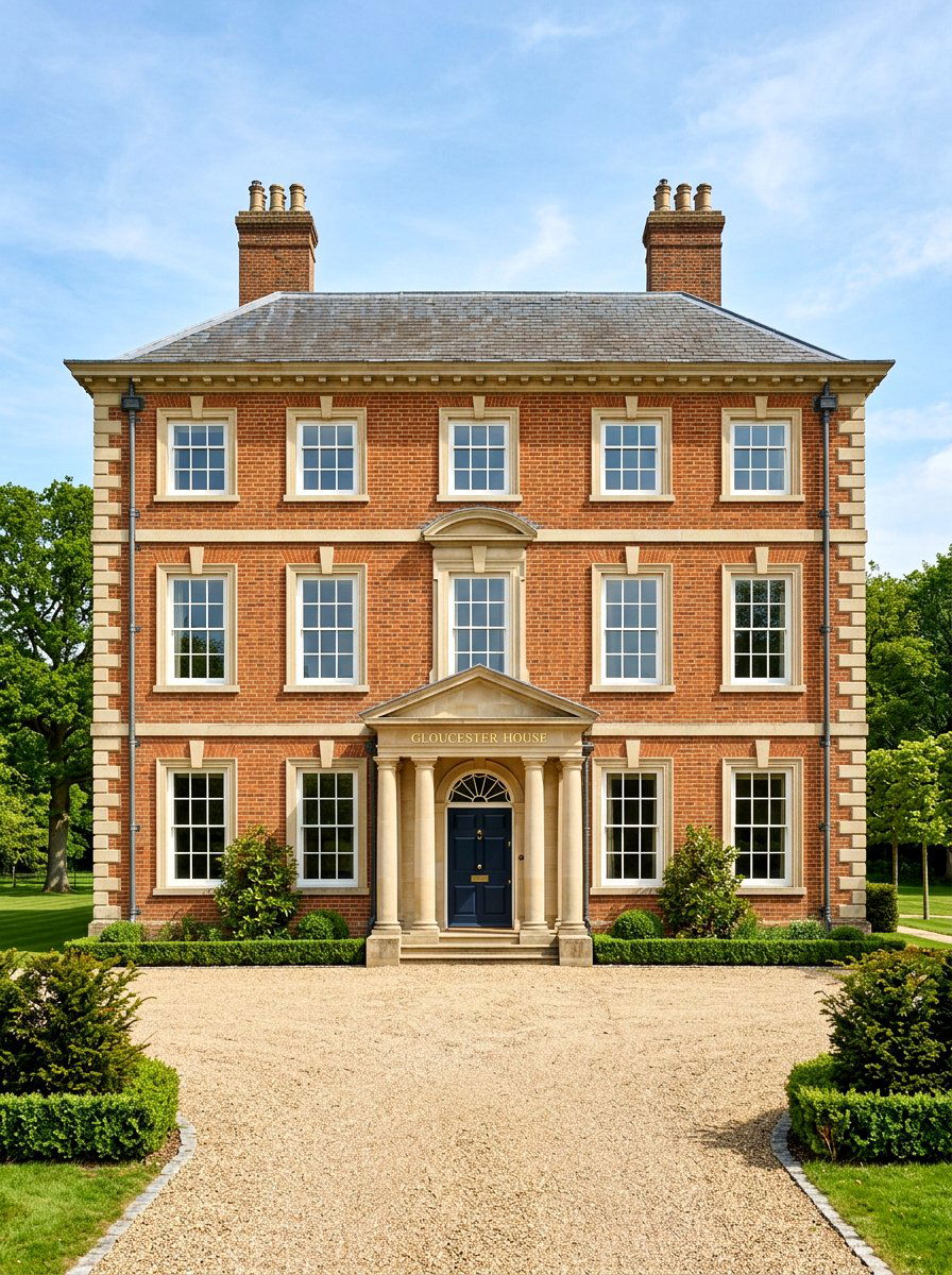 Symmetrical Georgian Facade - 30 English manor exterior ideas