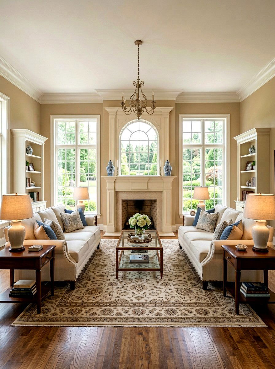 Symmetrical Living Room Layout - 30 parlor room ideas