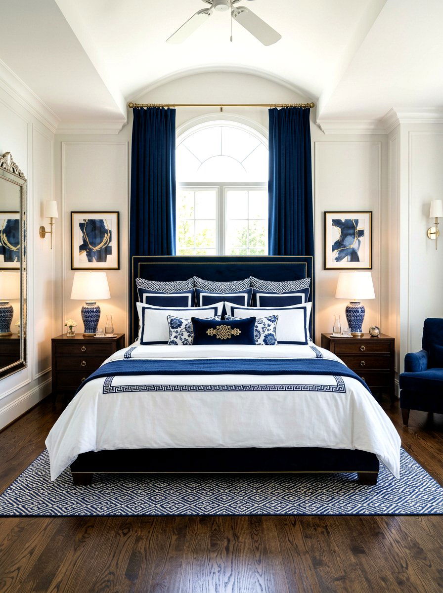 Symmetrical Pillow Layout - 30 elevated bedscape ideas