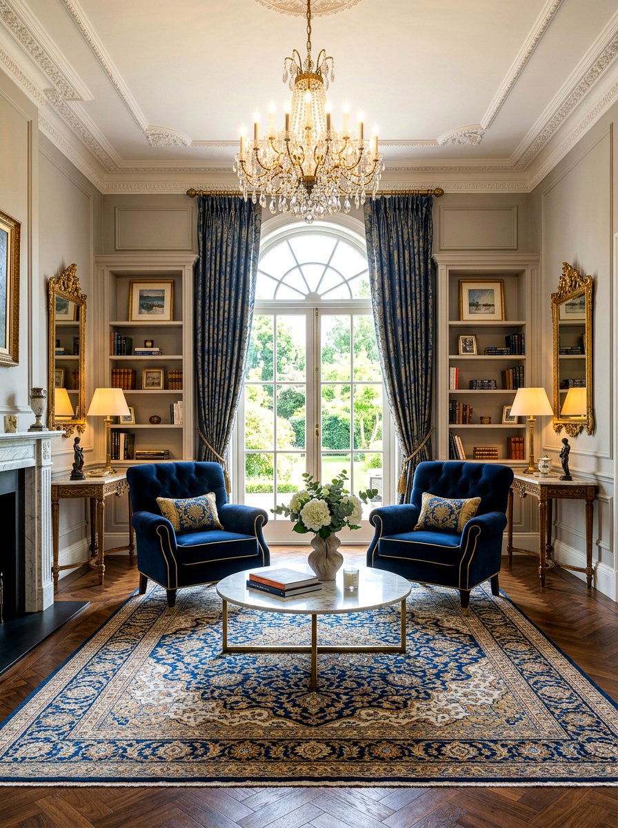 Symmetrical Seating Arrangement - 30 bedroom sitting area ideas