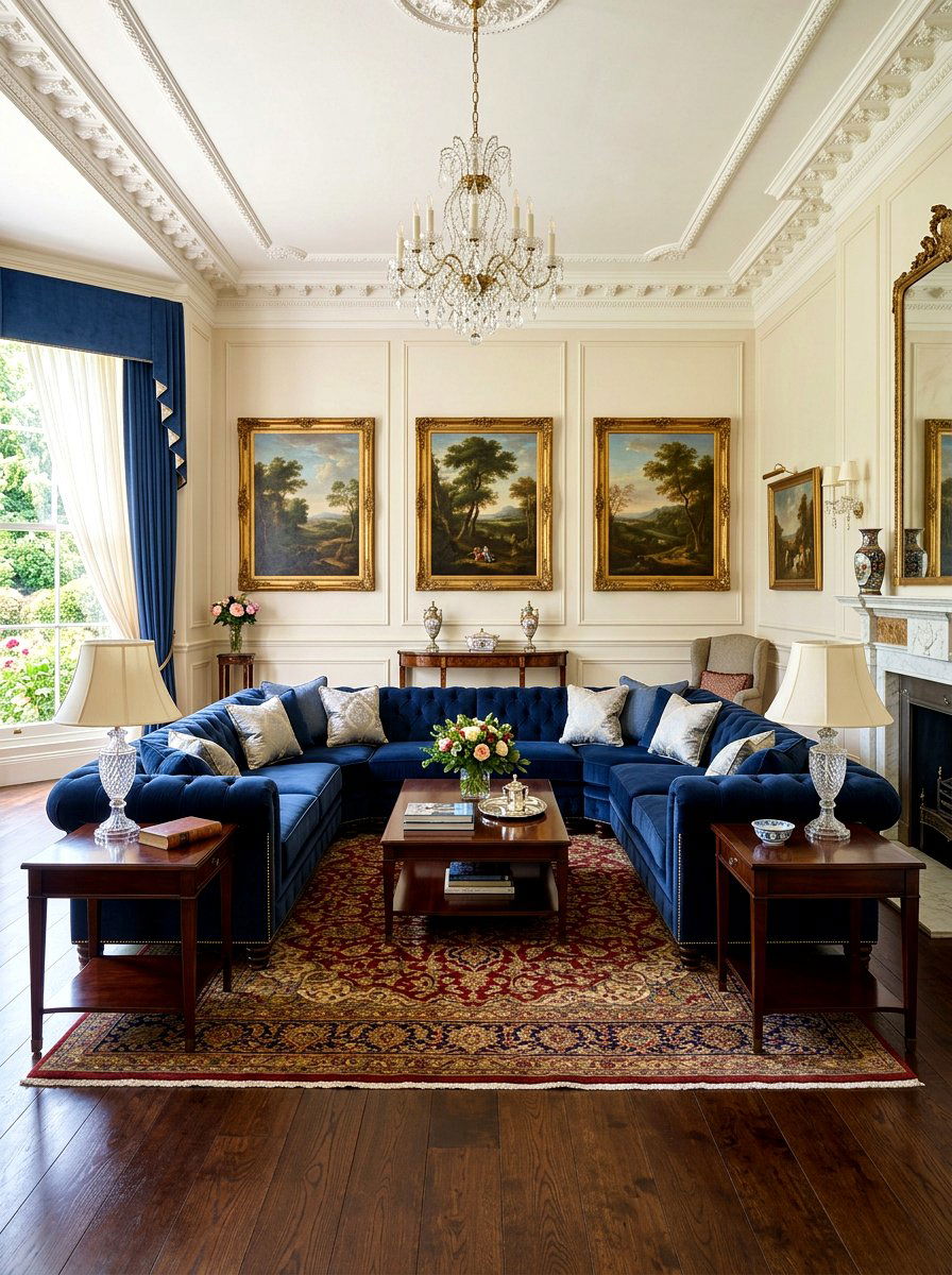 Symmetrical Sectional Layout - 30 sectional layout ideas