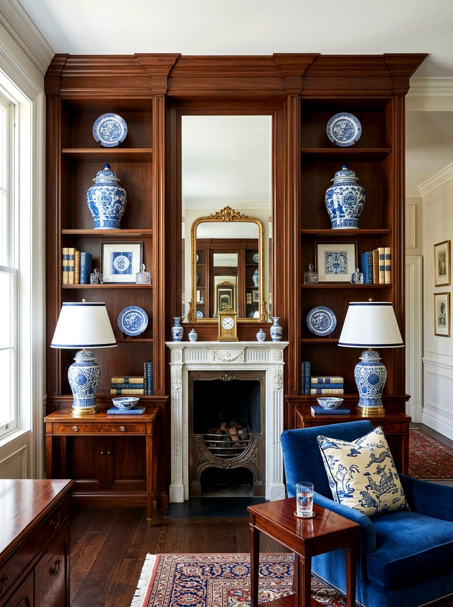 Symmetrical Shelf Styling - 30 shelfie styling ideas