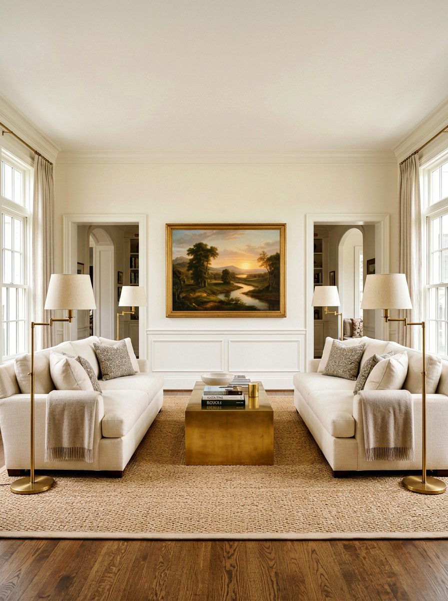 Symmetrical Sitting Room Layout - 30 formal sitting room ideas