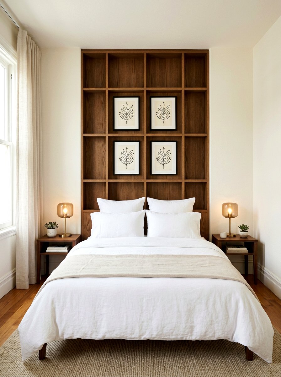 Symmetrical Small Art Grid - 30 mini salon wall apartment ideas