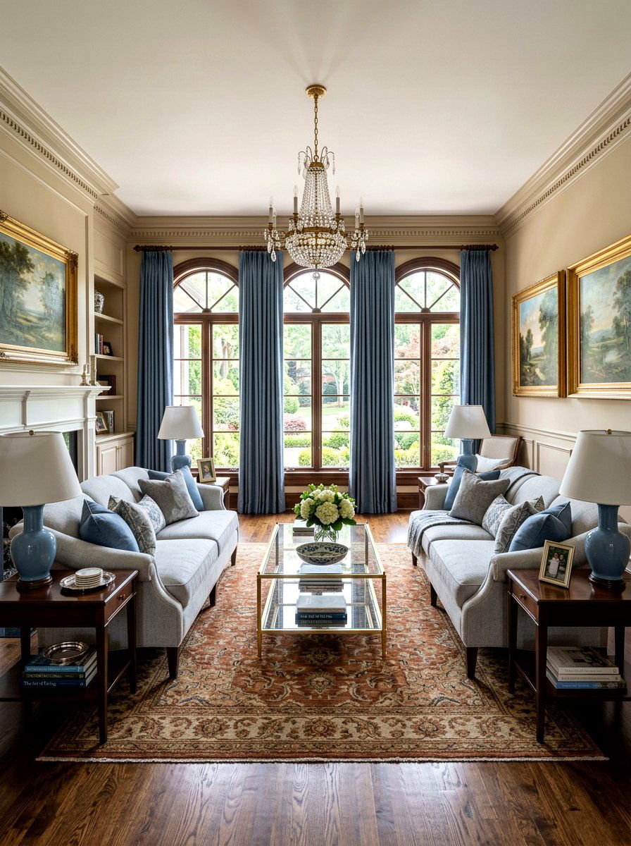 Symmetrical Sofa Placement - 30 living room sofa pair ideas