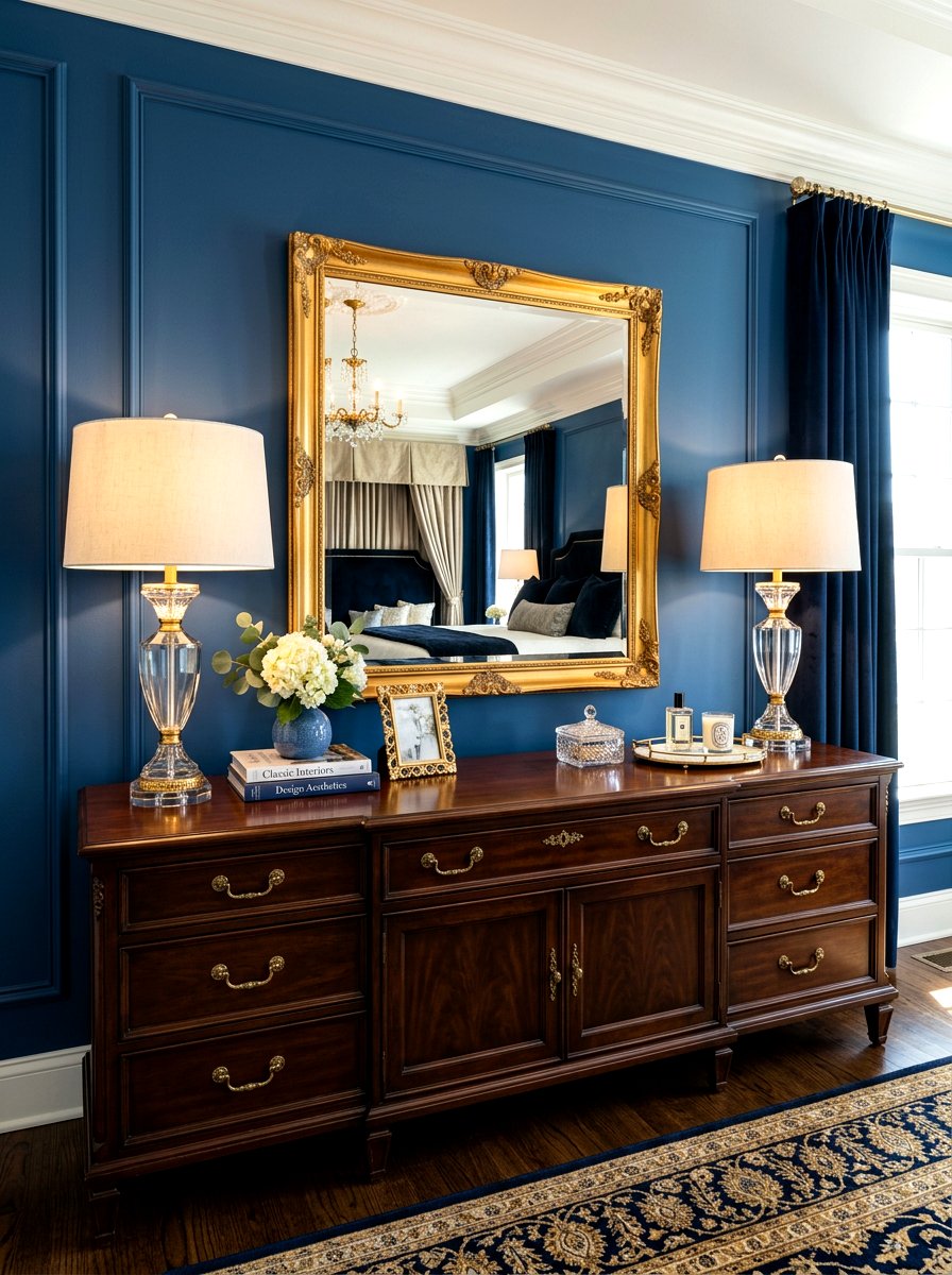 Symmetrical dresser layout - 30 bedroom dresser styling ideas