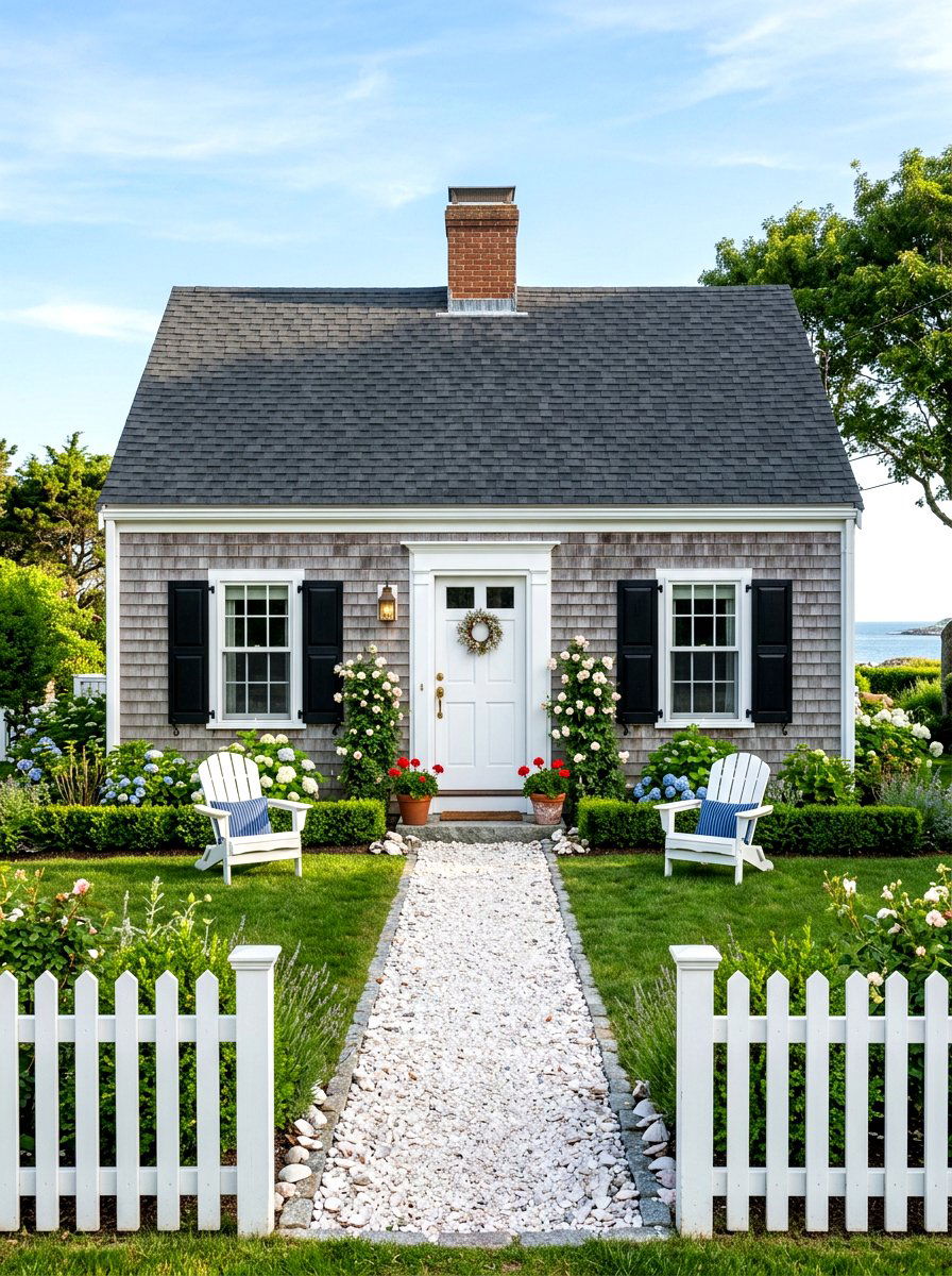 Symmetrical house facade - 30 Cape Cod exterior ideas