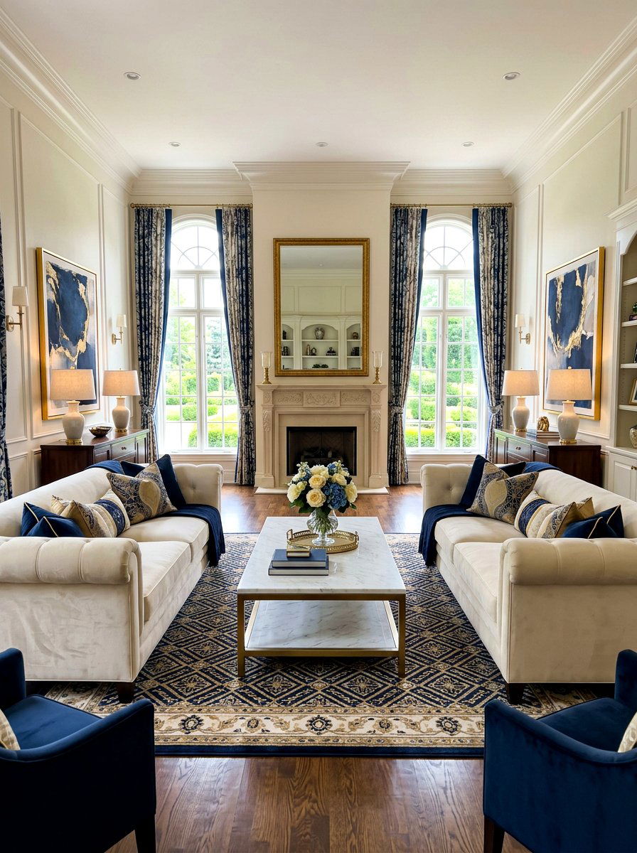 Symmetrical living room - 30 intentional living room ideas