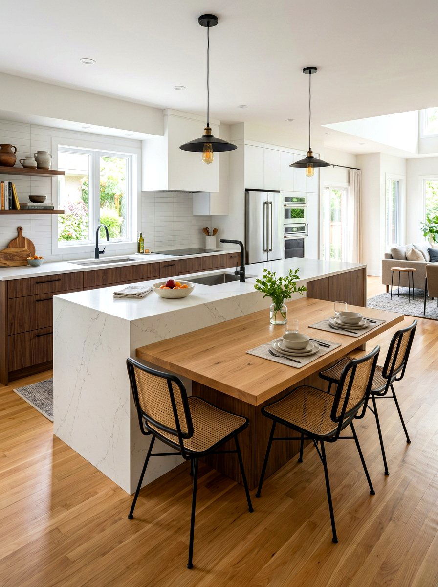T Shaped Kitchen Island - 30 kitchen island ideas
