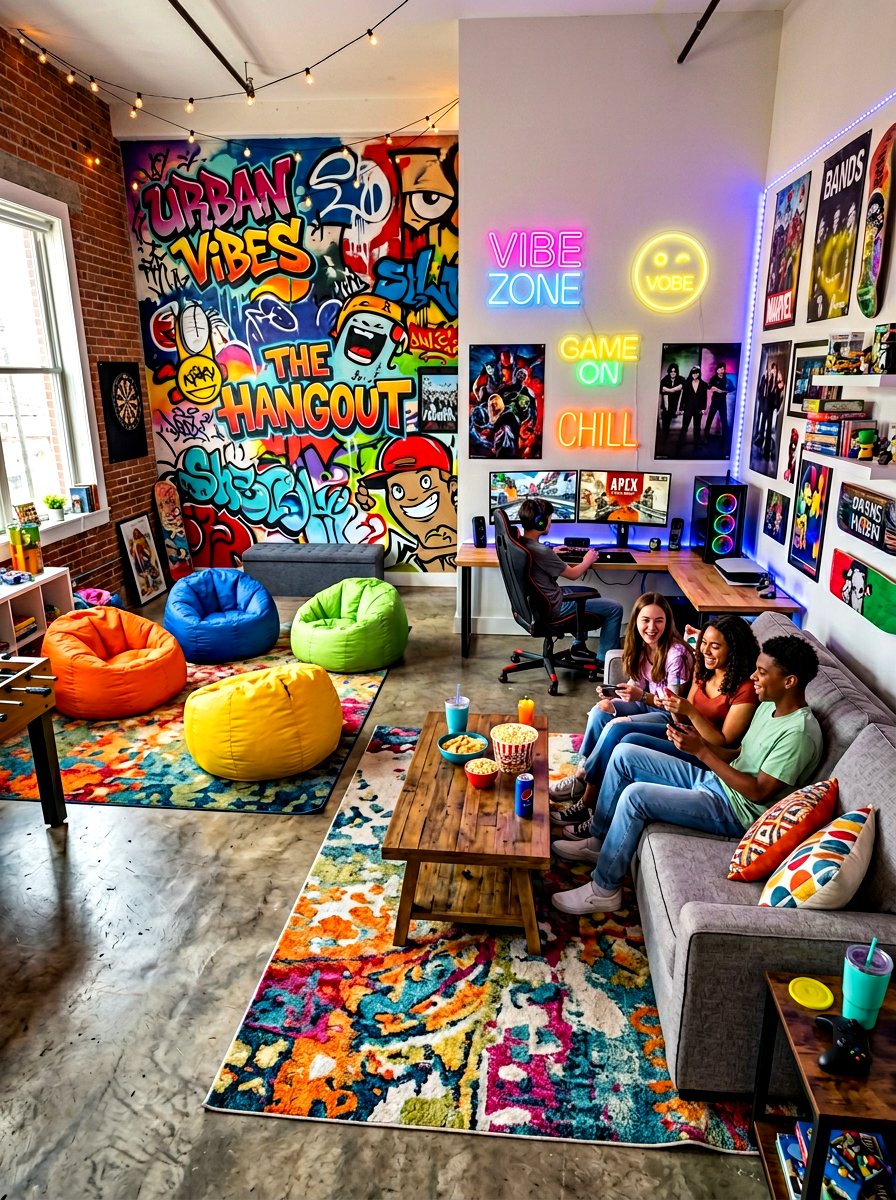 TEEN HANGOUT SPACE - 30 bonus room lounge ideas