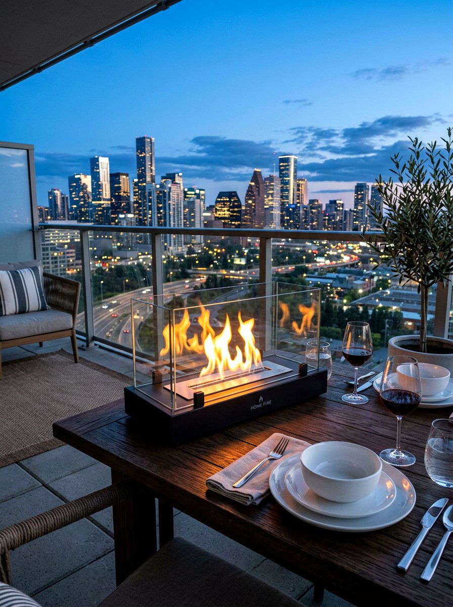 Tabletop Bioethanol Fire Pit - 30 modern fire pit ideas