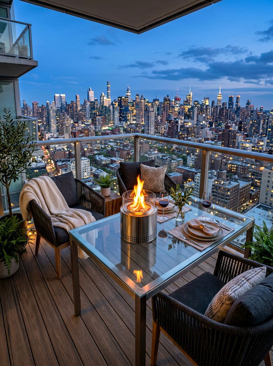 Tabletop Gas Fire Pit - 30 gas fire pit ideas