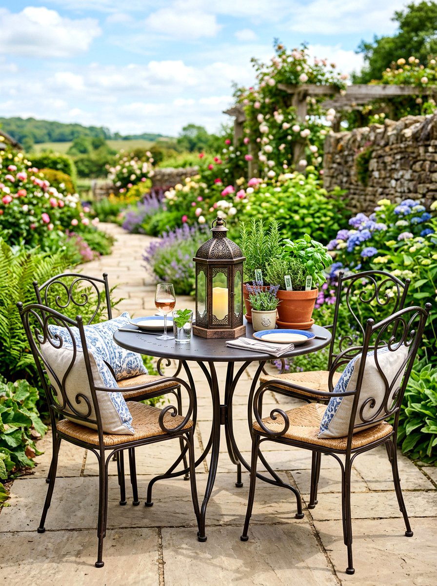 Tabletop Lantern Decor - 30 apartment patio mood lighting ideas