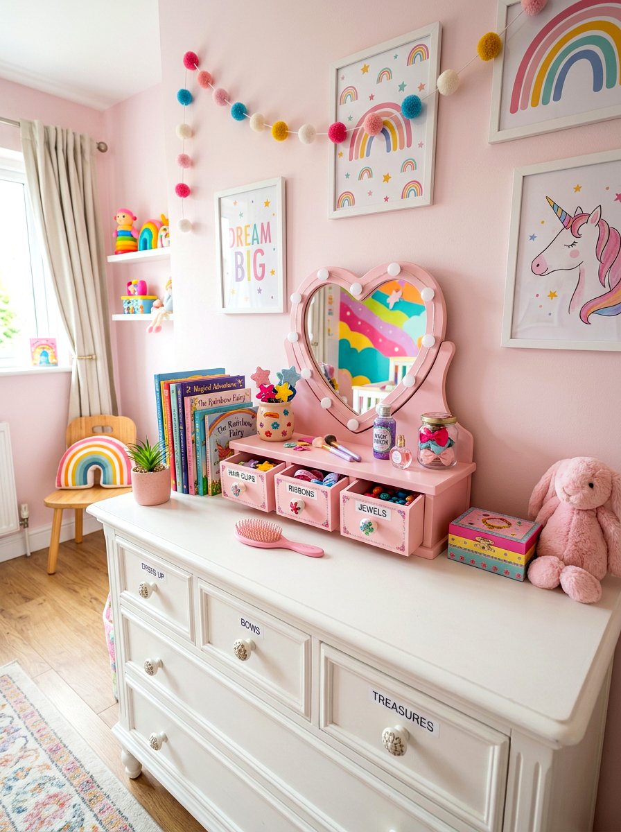Tabletop Vanity Station - 30 dress up station ideas