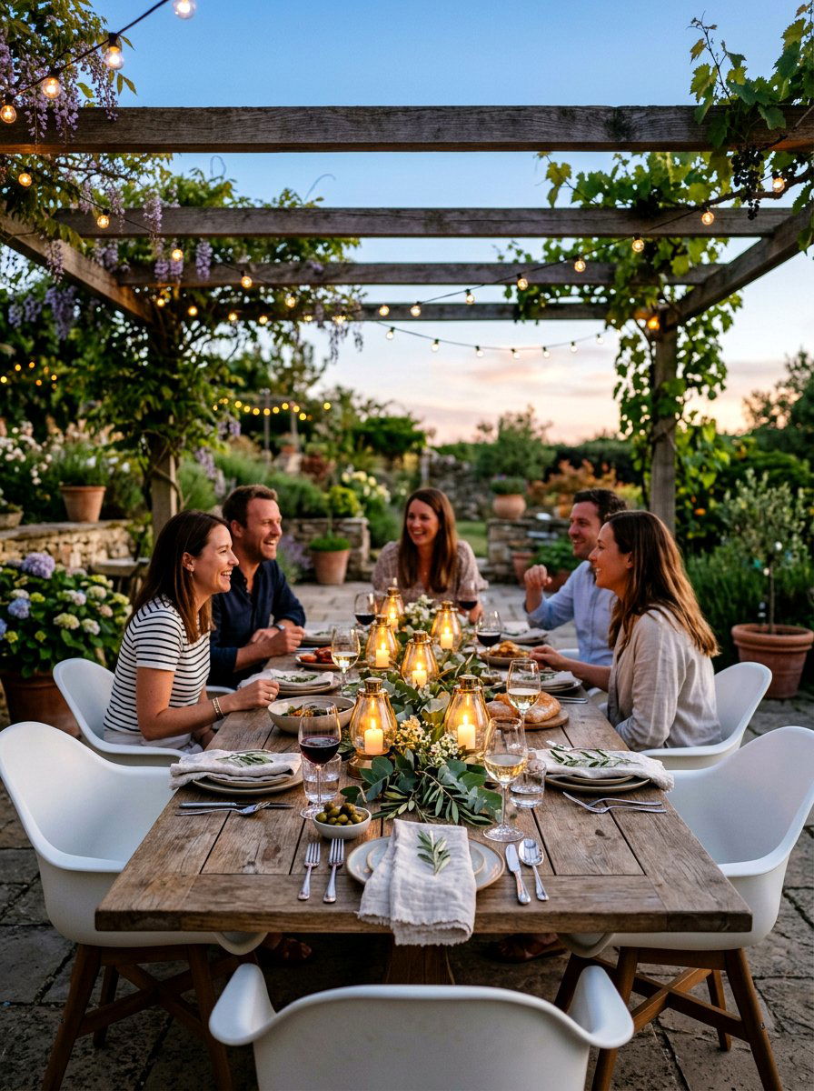 Tabletop lantern centerpiece - 30 lantern patio cluster ideas