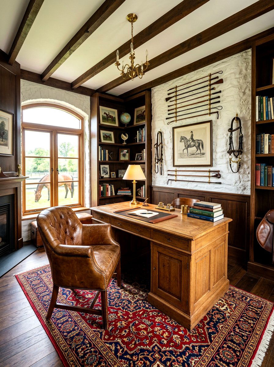 Tack Room Office - 30 equestrian decor ideas