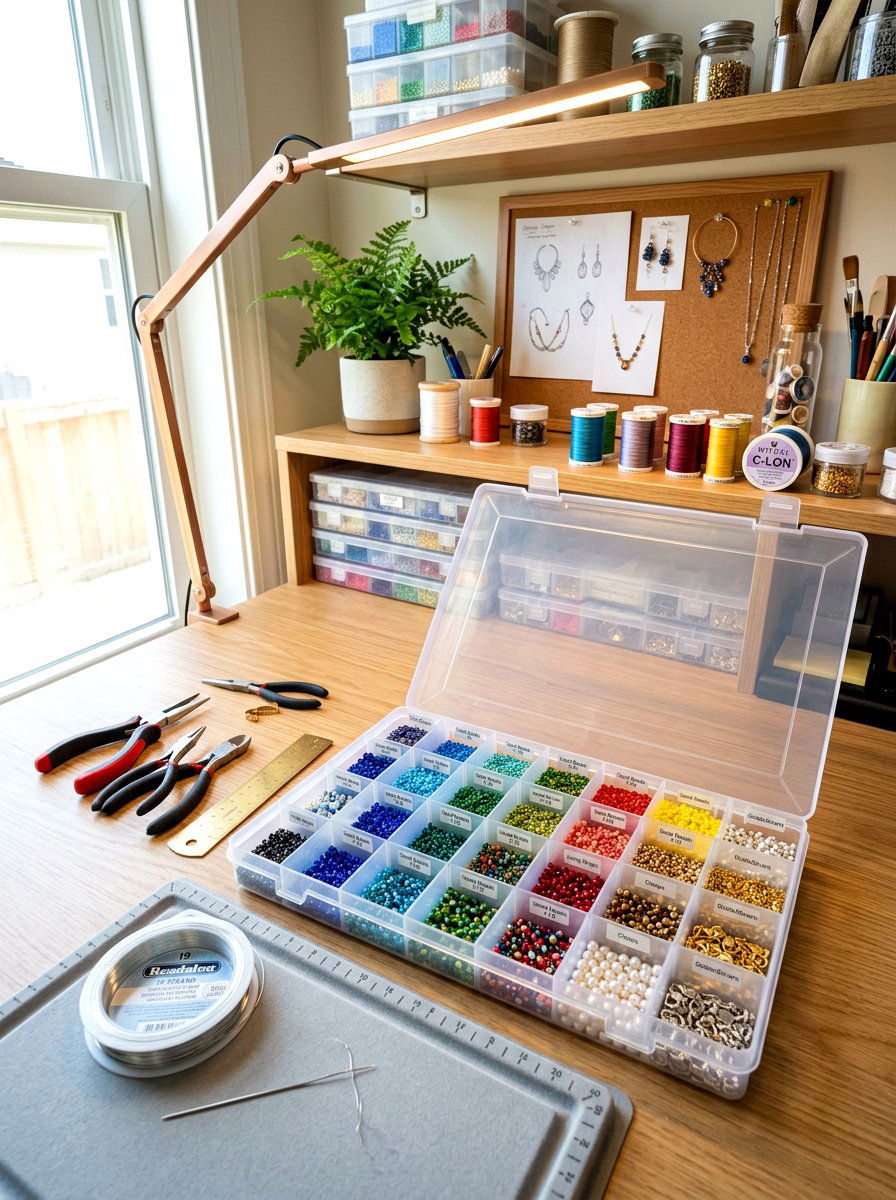 Tackle Box Beads - 30 craft supply storage ideas